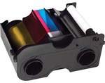 Fargo Full Colour DTC1250E to suit C50 YMCKO Colour Cartridge WCleaning roller 250 prints