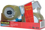 Scotch BPS1 Tape Dispenser with Bonus 2rolls Packaging Tape