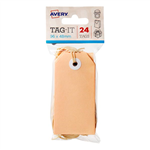 Avery Tag It Shipping String Pastel Peach 24 Pack