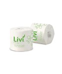 Livi 7008 Basics Bathroom Toilet Paper 2 Ply 400 Sheets Carton 48 40 per Pallet