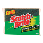3M Scotch Brite Heavy Duty Scourer or Sponge 2 Pack
