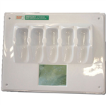 First Aiders Eye Wash Wall Plate Holds 5x100mL Bottles
