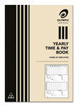 Olympic 140583 Yearly Time Book and Pay Book 32 Page 10 per Pack