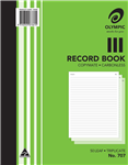 Olympic 707 Triplicate Record Book Green 5 per Pack