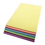 Quill Lined Writing Pads A4 Assorted Colours 5 Pack