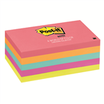 Post It Notes 6555PK 5 Colour Neon Cube 76x127 5 Pack