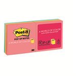 Post It R330AN Pop up Notes 73x73mm Assorted Neon 6 Pack