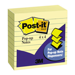Post It Pop Up Notes 98x98mm Yellow 5 Pack