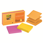 Post It Notes R3306SSUC Pop Up Super Sticky Assorted 6 Pack