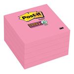 Post It Notes 654 Super Sticky 76x76mm Assorted Neon 5 Pack
