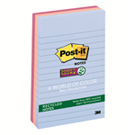 Post It Notes 6603SSNRP Sticky Bora Bora Assorted 3 Pack