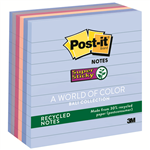 Post It Notes 6756SSNRP Sticky Recycled Assorted 6 Pack