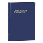 Collins Notebook Feint Ruled 168 Page A5 Blue