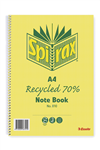 Spirax 810 Notebook 120 Pages Recycled A4 5 per Pack