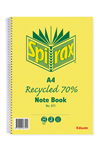 Spirax 811 Notebook 240 Pages Recycled A4 5 per Pack