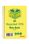 Spirax 813 Notebook 100 Pages Recycled A6 5 per Pack