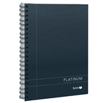 Spirax 401 Notebook Platinum Executive 200 Pages A5 Black 5 per Pack