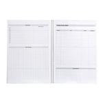 Spirax P704 To Do list Notebook 140 Pages A4 Black 5 per Pack