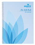 Aspire Recycled Spiral Notebook 120 Pages A4 10 per Pack