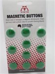 Vista Magnetic Buttons 20mm Green 10 Pack