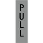 Apli Self Adhesive Pull Sign Silver