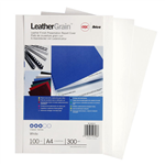GBC Leathergrain Cover A4 White 100 Pack