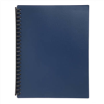 Marbig Display Book Refillable A4 20 Pocket Blue 20 per Pack
