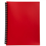 Marbig Display Book Refillable A4 20 Pocket Red 20 per Pack