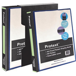 Protext Pocket Display Book Insert Cover 60 Pages A4 Black