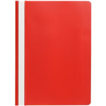 Marbig Economy Flat File A4 Red Clear Cover 10 per Pack