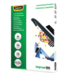 Fellowes Laminating Pouches 100 Micron A4 100 Pack