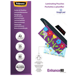 Fellowes Imagelast Laminating Pouches 80 Micron A3 25 Pack