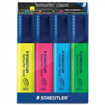 Staedtler Textsurfer Classic Highlighters Assorted 4 Pack