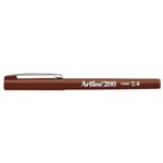 Artline 200 Fineliner Pen Brown 12 per Box