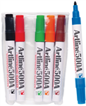 Artline 500A Whiteboard Markers Assorted Wallet 6