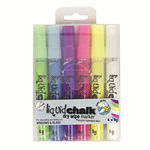 Texta Liquid Chalk Marker Bullet Tip Assorted Wallet 6