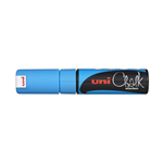 Uni PWE8KLB Marker Liquid Chalk Chisel 8mm Light Blue