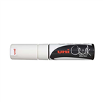 Uni PWE8KWH Marker Liquid Chalk Chisel 8mm White