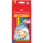 Faber Castell Jumbo Coloured Pencils 10 Pack