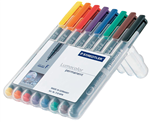 Staedtler Lumocolor 318 Permanent Markers Assorted 8 Pack