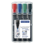 Staedtler 352 Lumocolor Permanent Marker Assorted Wallet 4