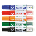 Pilot V Begreen Board Marker Refillable Assorted 5 Wallet