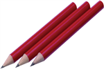 Columbia Cadet Half Length Pencil Round Hb Red 12 per Box
