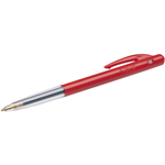 BIC Clic Retractable Ballpoint Pen Medium Red 10 Box