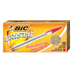 Bic Cristal Ballpoint Pen Red 12 Box