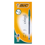 Bic Cristal Ballpoint Medium Pen Green 12 Box