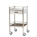 AeroSupplies Stainless Steel Trolley with Drawer Each