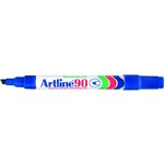 Artline 90 Permanent Marker Chisel Blue 12 per Box