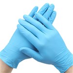 Bastion Nitrile Powder Free Disposable Gloves Blue