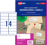 Avery Label Addressing Quick Peel White 20 Pack